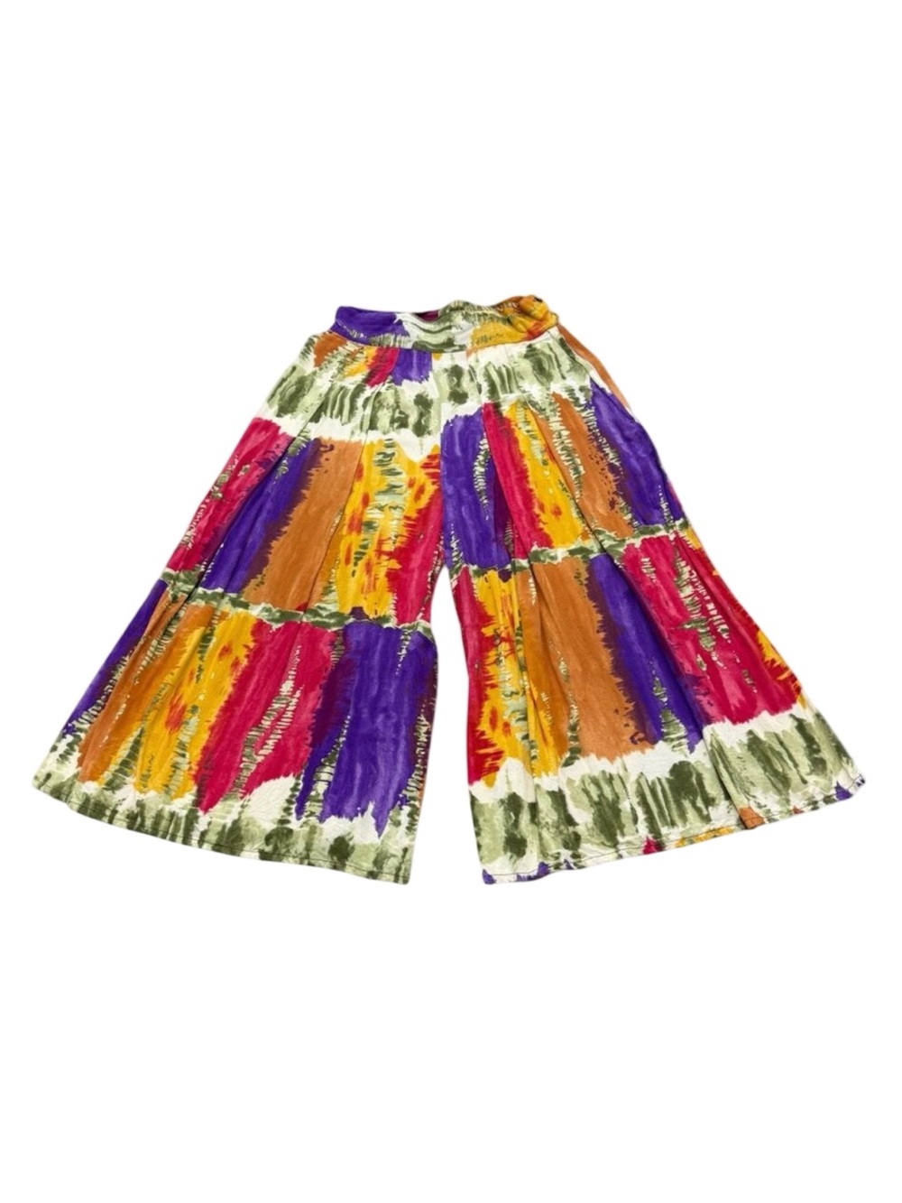 Vintage 1990s PS Sport Abstract Print Rayon Culotte Shorts USA